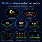 P20 OBD2 + GPS Mode Car Head-up Display HUD Overspeed / Speed / Water Temperature Alarm, P20