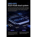 P20 OBD2 + GPS Mode Car Head-up Display HUD Overspeed / Speed / Water Temperature Alarm, P20