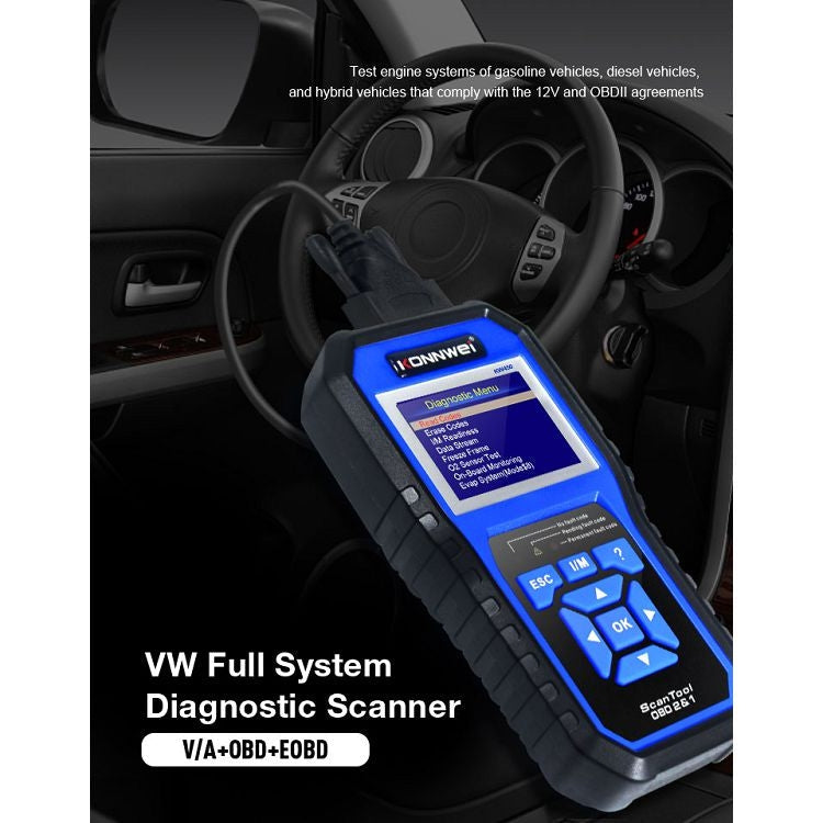 KONNWEI KW450 Car 2.8 inch TFT Color Screen Battery Tester Support 2 Languages / System XP WIN7 WIN8 WIN10, KW450