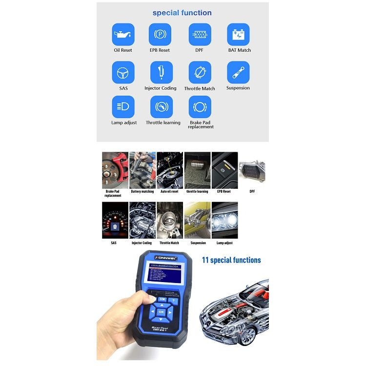 KONNWEI KW450 Car 2.8 inch TFT Color Screen Battery Tester Support 2 Languages / System XP WIN7 WIN8 WIN10, KW450