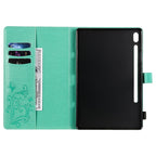 Pressed Printing Butterfly Pattern Horizontal Flip Leather Case with Holder & Card Slots & Wallet & Sleep / Wake-up Function, For Samsung Galaxy Tab S6 T860