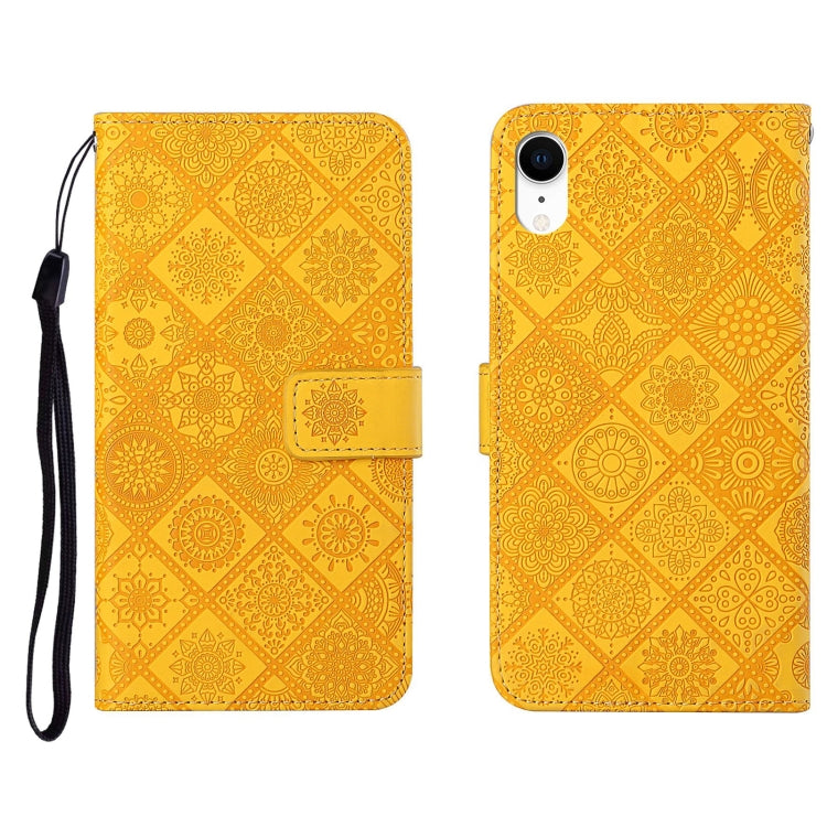 Case – Leather (iPhone SE 2022) #7 For iPhone XR Yellow
