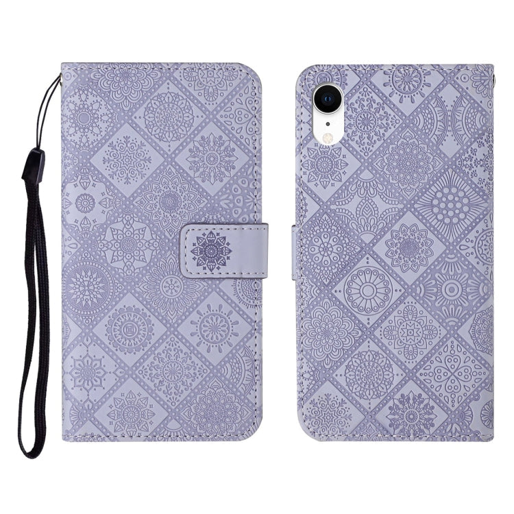 Case – Leather (iPhone SE 2022) #7 For iPhone XR Purple