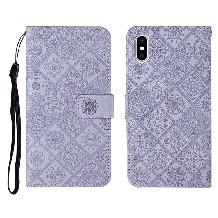 Case – Leather (iPhone SE 2022) #7 For iPhone XS Max Purple