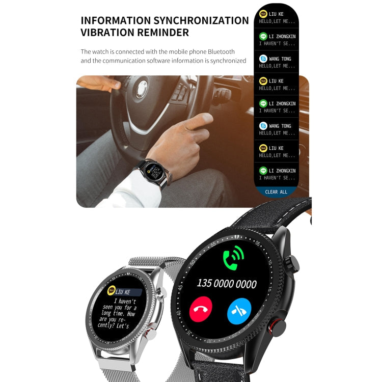 M98 Smart Watch – 1.28" Screen, IP67 Waterproof, Heart Rate Monitoring (Black) #2
