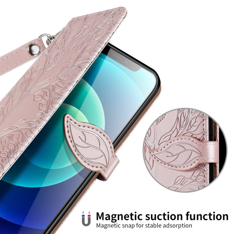 Life of Tree Embossing Pattern Horizontal Flip Leather Case with Holder & Card Slot & Wallet & Photo Frame & Lanyard, For iPhone XS Max