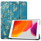 Case – Leather, Foldable (iPad 10) #3 For iPad 10.2 Apricot Flower