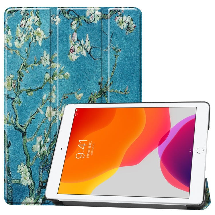 Case – Leather, Foldable (iPad 10) #3 For iPad 10.2 Apricot Flower
