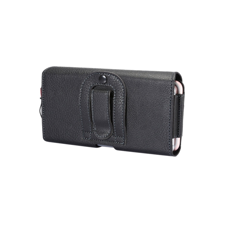 Litchi Texture Vertical Flip Thwartwise PU Leather Case / Waist Bag with Back Splint & Card Slots & 15cm Lanyard for 6.7 inch Phone Universal, for 6.7 inch Phone Universal – Lanyard, Card Slot, Flip