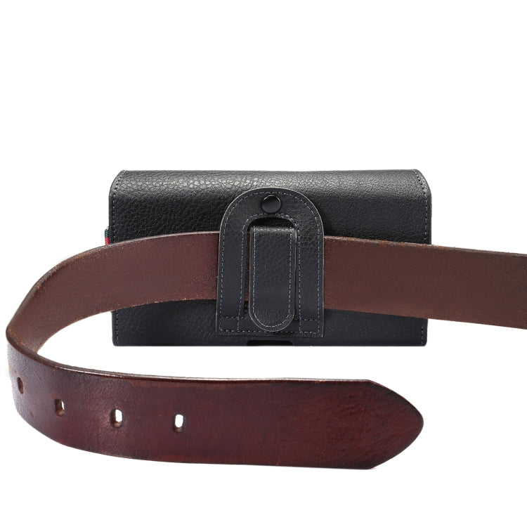 Litchi Texture Vertical Flip Thwartwise PU Leather Case / Waist Bag with Back Splint & Card Slots & 15cm Lanyard for 6.7 inch Phone Universal, for 6.7 inch Phone Universal – Lanyard, Card Slot, Flip