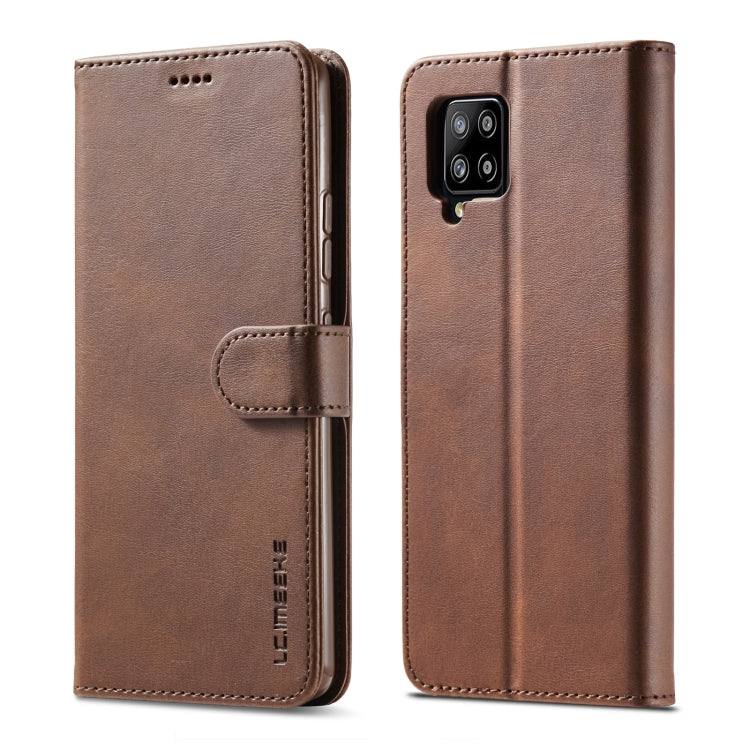 LC.IMEEKE Calf Texture Horizontal Flip Leather Case with Holder & Card Slots & Wallet, For Samsung Galaxy A42 5G, For Samsung Galaxy S21 5G, For Samsung Galaxy S21+ 5G, For Samsung Galaxy S21 Ultra 5G For Samsung Galaxy A42 5G Brown