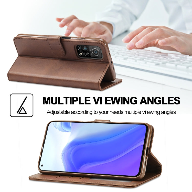 LC.IMEEKE Calf Texture Horizontal Flip Leather Case with Holder & Card Slots & Wallet – Card Slot, Flip, Leather, For Xiaomi Mi 10 5G / Mi 10T Pro 5G, For Xiaomi Mi 10T Lite 5G