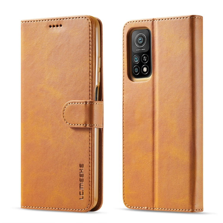 LC.IMEEKE Calf Texture Horizontal Flip Leather Case with Holder & Card Slots & Wallet – Card Slot, Flip, Leather, For Xiaomi Mi 10 5G / Mi 10T Pro 5G, For Xiaomi Mi 10T Lite 5G For Xiaomi Mi 10 5G Mi 10T Pro 5G Yellow