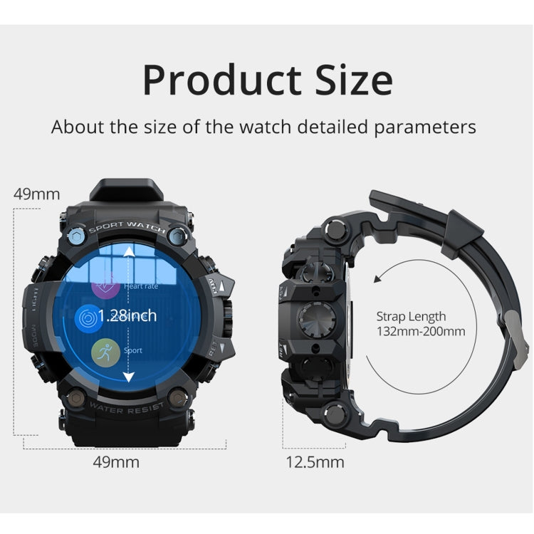 ATTACK Smart Watch – 1.28" Screen, Blood Pressure Monitoring, Heart Rate Monitoring