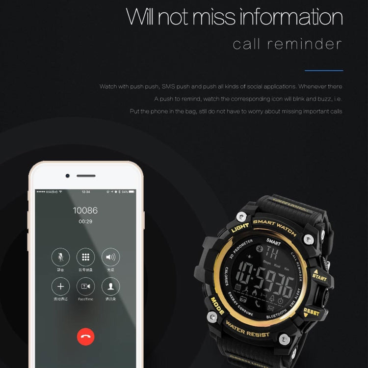 MK16 Smart Watch – 50m Waterproof