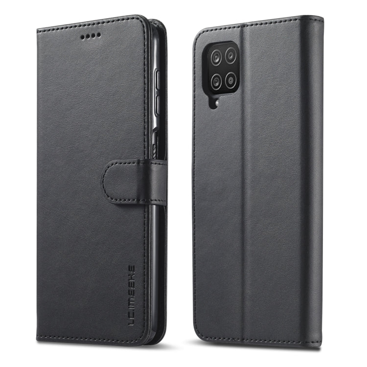 LC.IMEEKE Calf Texture Horizontal Flip Leather Case, with Holder & Card Slots & Wallet & Photo Frame, For Samsung Galaxy A12, For Samsung Galaxy A32 5G For Samsung Galaxy A12 Black