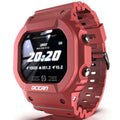 OCEAN Smart Watch – 1.14" Screen, IP68 Waterproof Wine Red