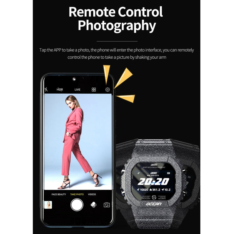 OCEAN Smart Watch – 1.14" Screen, IP68 Waterproof
