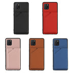 Skin Feel PU + TPU + PC Back Cover Shockproof Case with Card Slots & Holder & Photo Frame, For Samsung Galaxy M60s & A81, For Huawei P40 Lite & Nova 6 SE, For Samsung Galaxy S20 FE, For Samsung Galaxy S20 Ultra