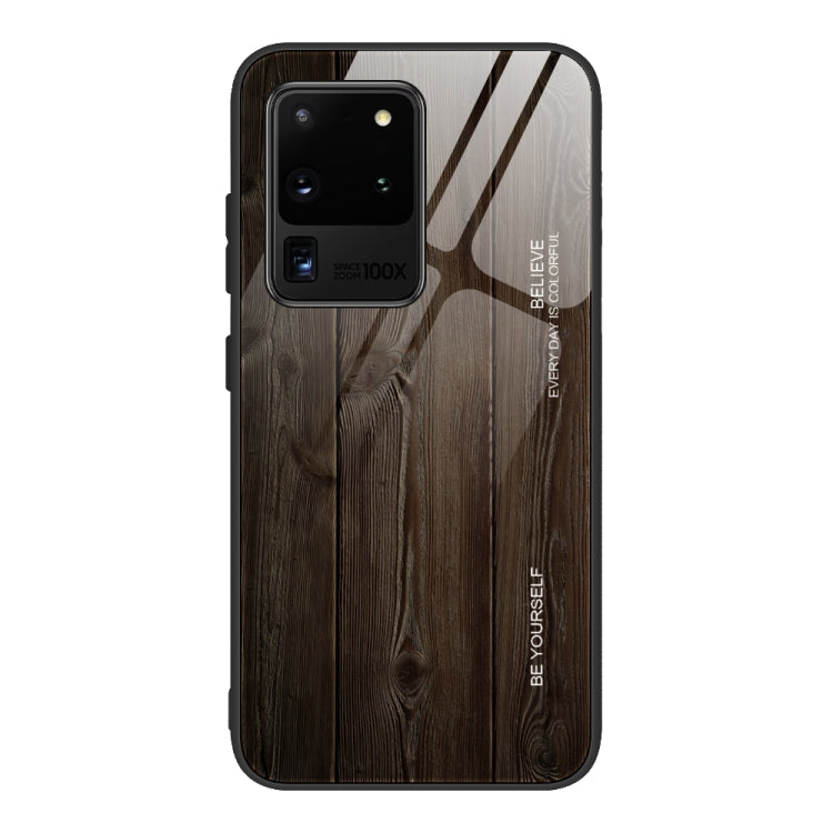 Wood Grain Glass Protective Case, For Samsung Galaxy S20, For Samsung Galaxy S20 Plus, For Samsung Galaxy S20 Ultra, For Samsung Galaxy S20 FE For Samsung Galaxy S20 M01