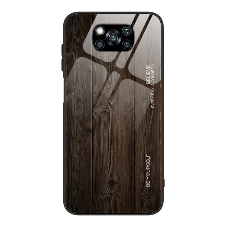 Wood Grain Glass Protective Case – Durable Build, Easy to Use, For Xiaomi Mi CC9, For Xiaomi Poco X3 NFC, For Xiaomi Redmi K30 Pro, For Xiaomi Redmi Note 9S For Xiaomi Poco X3 NFC M01