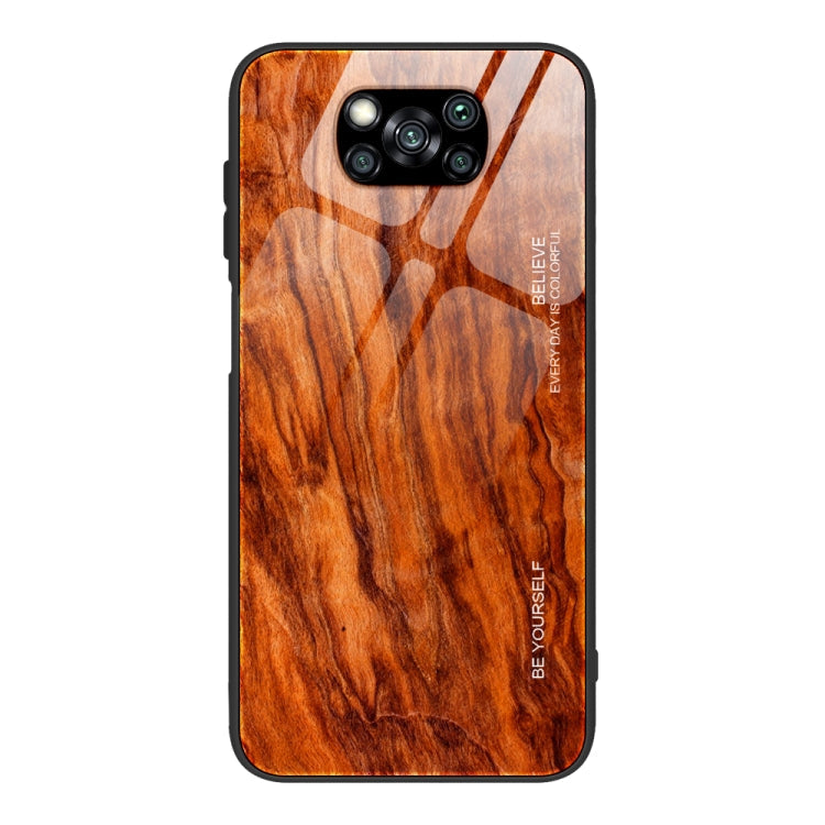 Wood Grain Glass Protective Case – Durable Build, Easy to Use, For Xiaomi Mi CC9, For Xiaomi Poco X3 NFC, For Xiaomi Redmi K30 Pro, For Xiaomi Redmi Note 9S For Xiaomi Poco X3 NFC M06