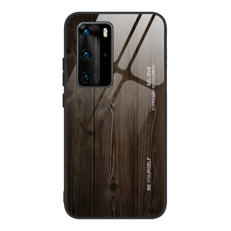 Wood Grain Glass Protective Case – Durable Build, Easy to Use, For Huawei P40, For Huawei P40 Pro For Huawei P40 M01