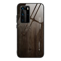 Wood Grain Glass Protective Case – Durable Build, Easy to Use, For Huawei P40, For Huawei P40 Pro For Huawei P40 M01