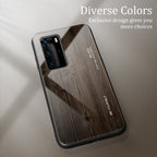 Wood Grain Glass Protective Case – Durable Build, Easy to Use, For Huawei P40, For Huawei P40 Pro