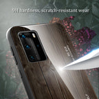 Wood Grain Glass Protective Case – Durable Build, Easy to Use, For Huawei P40, For Huawei P40 Pro