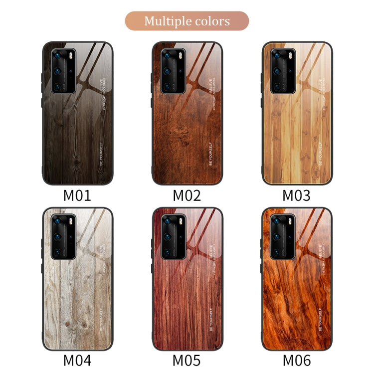Wood Grain Glass Protective Case – Durable Build, Easy to Use, For Huawei P40, For Huawei P40 Pro