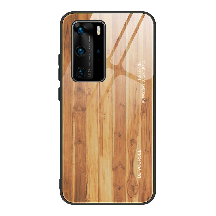 Wood Grain Glass Protective Case – Durable Build, Easy to Use, For Huawei P40, For Huawei P40 Pro For Huawei P40 M03