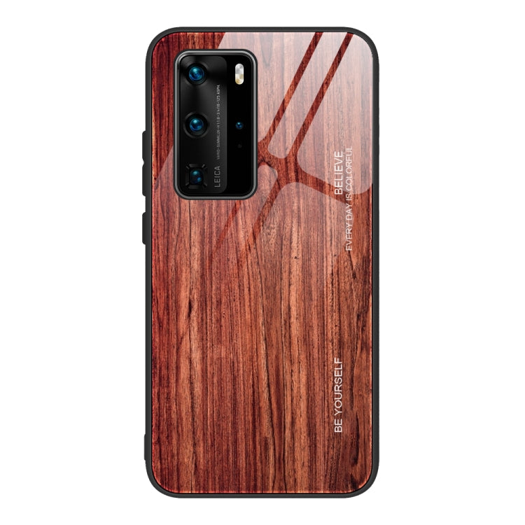 Wood Grain Glass Protective Case – Durable Build, Easy to Use, For Huawei P40, For Huawei P40 Pro For Huawei P40 M05
