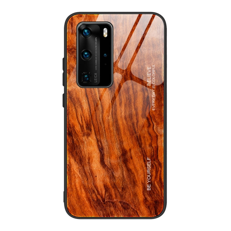 Wood Grain Glass Protective Case – Durable Build, Easy to Use, For Huawei P40, For Huawei P40 Pro For Huawei P40 M06