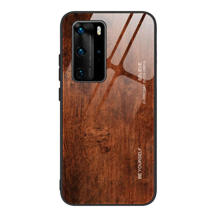 Wood Grain Glass Protective Case – Durable Build, Easy to Use, For Huawei P40, For Huawei P40 Pro For Huawei P40 Pro M02