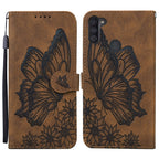 Retro Skin Feel Butterflies Embossing Horizontal Flip Leather Case with Holder & Card Slots & Wallet, For Samsung Galaxy A11, For Samsung Galaxy A12 5G, For Samsung Galaxy A21, For Samsung Galaxy A21s For Samsung Galaxy A11 Brown