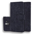 Calf Pattern Mandala Double Folding Design Embossed Leather Case with Wallet & Holder & Card Slots, For Xiaomi Redmi Note 8 Pro, For Galaxy A10s, For Galaxy A20s, For Galaxy A30s / A50s, For Xiaomi Mi CC9e / Mi A3 For Xiaomi Redmi Note 8 Pro Black