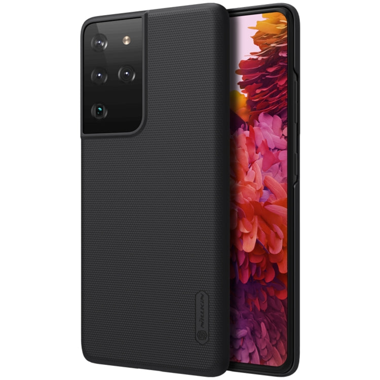 NILLKIN Frosted Concave-convex Texture PC Protective Case, For Samsung Galaxy S21 Ultra 5G For Samsung Galaxy S21 Ultra 5G Black