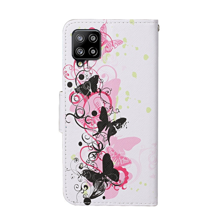 Colored Drawing Pattern Horizontal Flip Leather Case with Holder & Card Slots & Wallet & Lanyard, For Samsung Galaxy A12, For Samsung Galaxy A32 5G