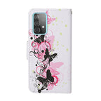 Colored Drawing Pattern Horizontal Flip Leather Case with Holder & Card Slots & Wallet & Lanyard – Lanyard, Card Slot, Flip, For Samsung Galaxy A52 5G / 4G, For Samsung Galaxy S21 5G