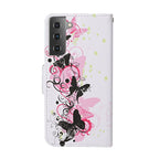 Colored Drawing Pattern Horizontal Flip Leather Case with Holder & Card Slots & Wallet & Lanyard – Lanyard, Card Slot, Flip, For Samsung Galaxy S21+ 5G, For Samsung Galaxy S21 Ultra 5G