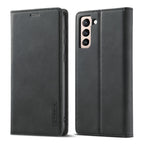 LC.IMEEKE Strong Magnetism Ultra-thin Horizontal Flip Matte TPU + PU Leather Case with Holder & Card Slots & Wallet, For Samsung Galaxy S21 5G, For Samsung Galaxy S21+ 5G, For Samsung Galaxy S21 Ultra 5G For Samsung Galaxy S21 5G Black