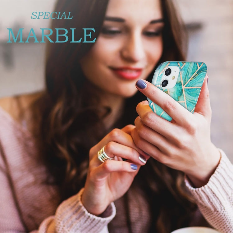3D Electroplating Marble Pattern TPU Protective Case, For iPhone 11,...