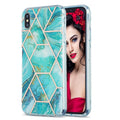 3D Electroplating Marble Pattern TPU Protective Case, For iPhone XS Max For iPhone XS Max Green