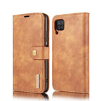 DG.MING Crazy Horse Texture Flip Detachable Magnetic Leather Case with Holder & Card Slots & Wallet, For Samsung Galaxy A12, For Samsung Galaxy A32 5G, For Samsung Galaxy A52 5G / 4G, For Samsung Galaxy A72 5G / 4G For Samsung Galaxy A12 Brown
