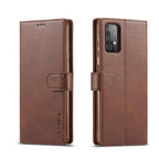 LC.IMEEKE Calf Texture Horizontal Flip Leather Case with Holder & Card Slots & Wallet, For Samsung Galaxy A52 5G / 4G, For Samsung Galaxy A72 5G / 4G For Samsung Galaxy A52 5G 4G Brown