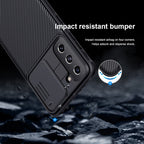 NILLKIN Black Mirror Pro Series Camshield Full Coverage Dust-proof Scratch Resistant Phone Case, For Samsung Galaxy S21 5G, For Samsung Galaxy S21 Ultra 5G