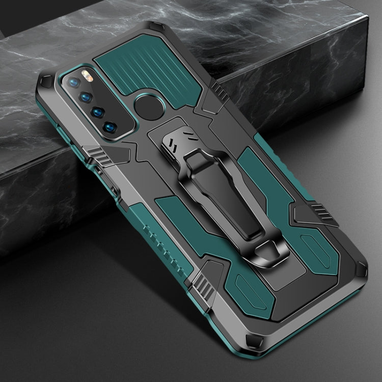 Machine Armor Warrior Shockproof PC + TPU Protective Case – Shockproof, TPU, For Infinix Hot 9 Play, For Infinix Note7 Lite / Hot 9, For LG Stylo 7, For OPPO Reno5 5G For Infinix Note7 Lite Hot 9 Army Green