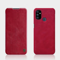 NILLKIN QIN Series Crazy Horse Texture Horizontal Flip Leather Case with Card Slot – Card Slot, Flip, Leather, For OnePlus Nord N100, For Samsung Galaxy S21 Plus 5G For OnePlus Nord N100 Red