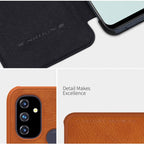 NILLKIN QIN Series Crazy Horse Texture Horizontal Flip Leather Case with Card Slot – Card Slot, Flip, Leather, For OnePlus Nord N100, For Samsung Galaxy S21 Plus 5G